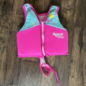 Aqua Leisure Kids Safety Water Vest Max 33 lbs Pink 2-4 years Swim School